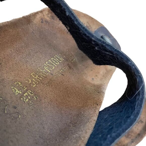 Birkenstocks Gizeh Birko-Flor Navy Blue Sandals - Picture 5 of 6